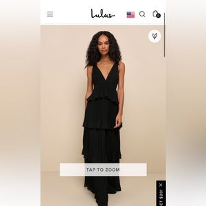 Lulus black bridesmaid dress - size medium - NEVER WORN